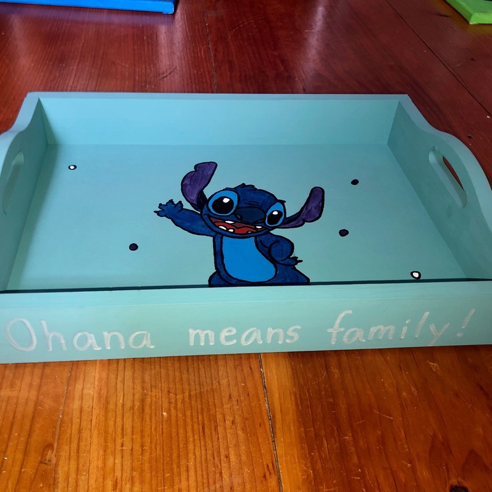 Custom handmade *Disney* Stitch Tray!